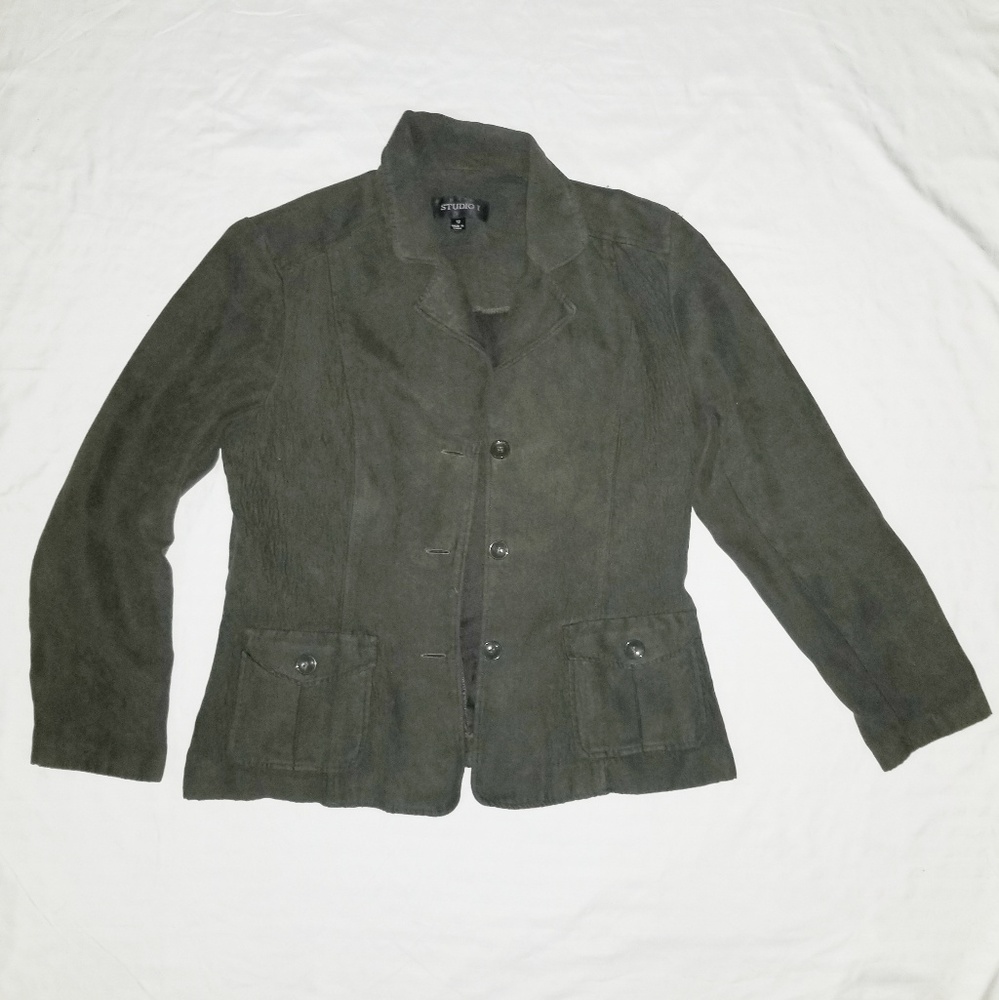 Women's olive green blazer Sz 12